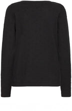 Black Textured Fine Knit Jumper