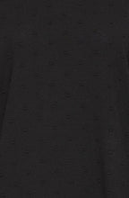 Black Textured Fine Knit Jumper