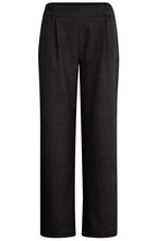 Black Wide Straight Leg Trousers