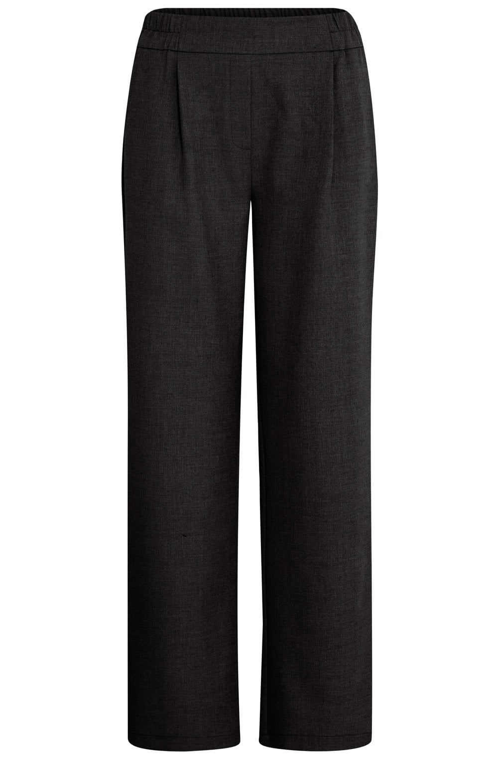 Black Wide Straight Leg Trousers