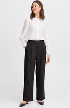 Black Wide Straight Leg Trousers