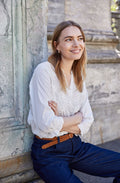Blanc De Blanc Applique Obbie Blouse