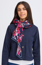 Boho Very Berry Pleated Scarf