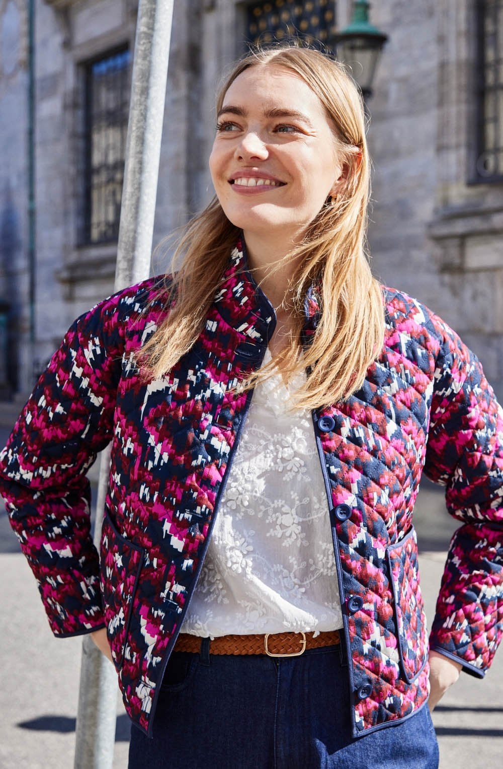 Boho Very Berry Quilted Claudine Jacket
