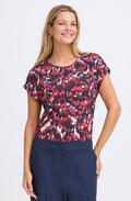 Boho Very Berry Seen Silk Touch Jersey Top