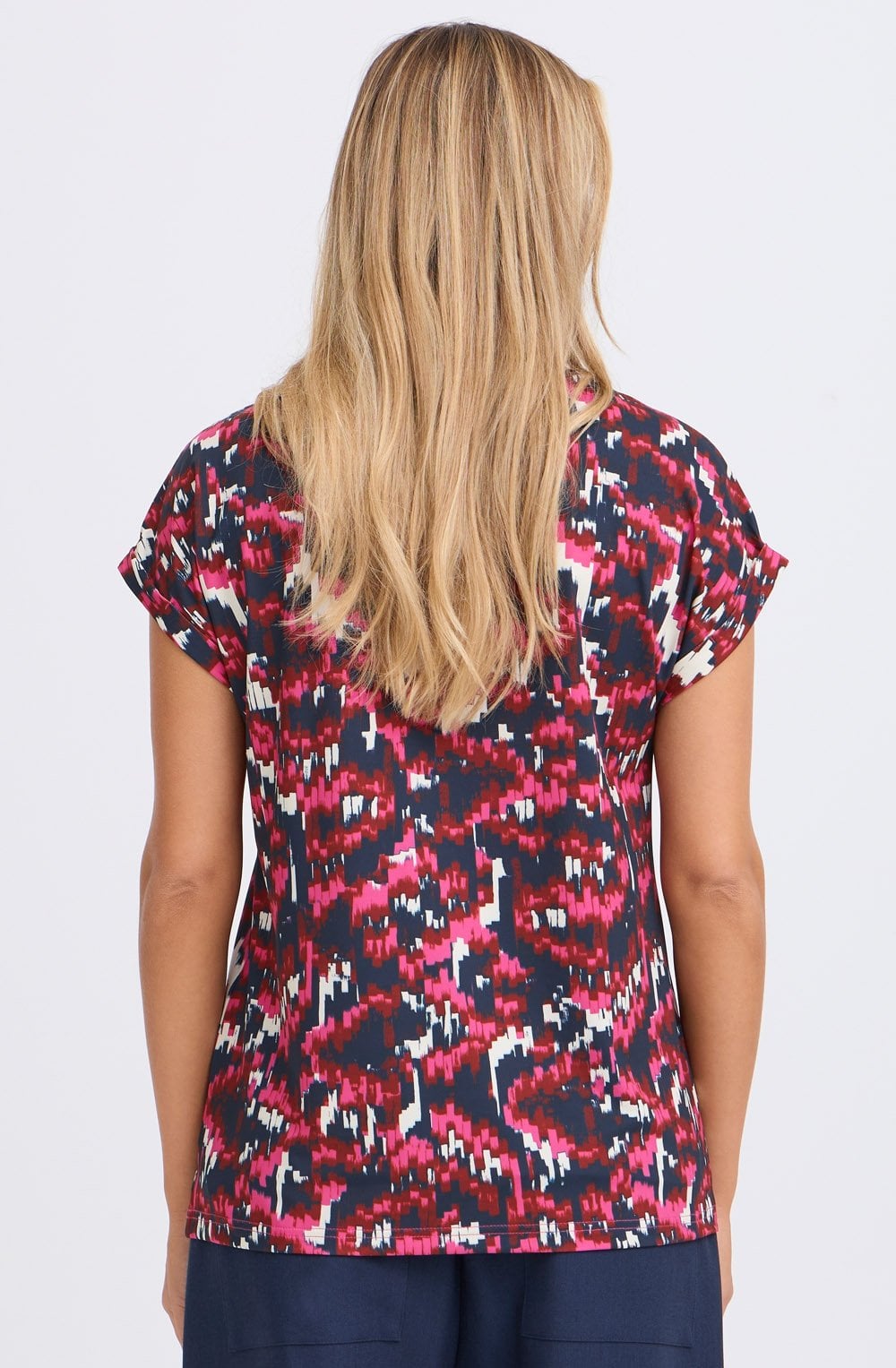 Boho Very Berry Seen Silk Touch Jersey Top