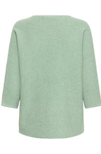 Creme De Menthe Rounded Hem Oversized Jumper