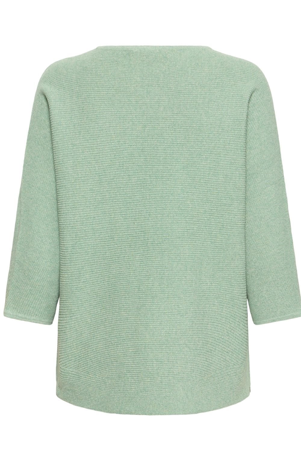 Creme De Menthe Rounded Hem Oversized Jumper