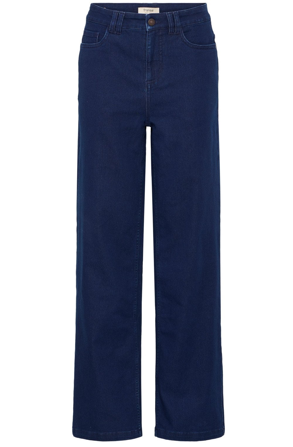 Dark Blue Straight Leg Jeans