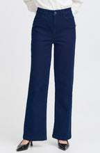 Dark Blue Straight Leg Jeans