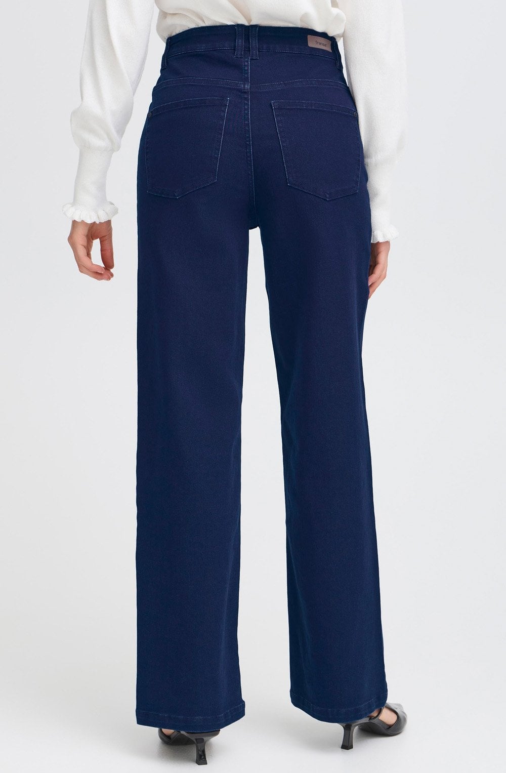 Dark Blue Straight Leg Jeans
