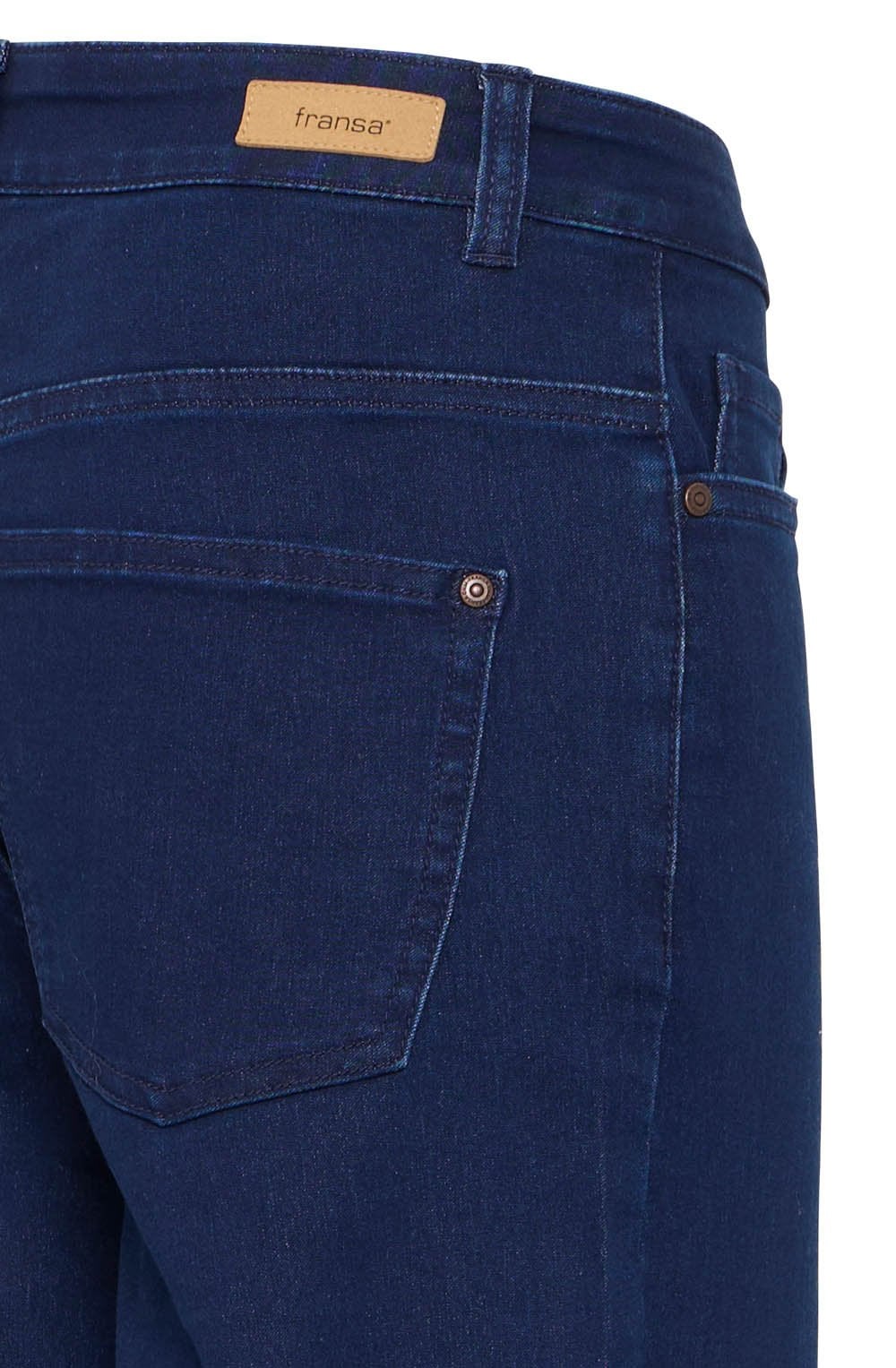 Dark Blue Straight Leg Jeans
