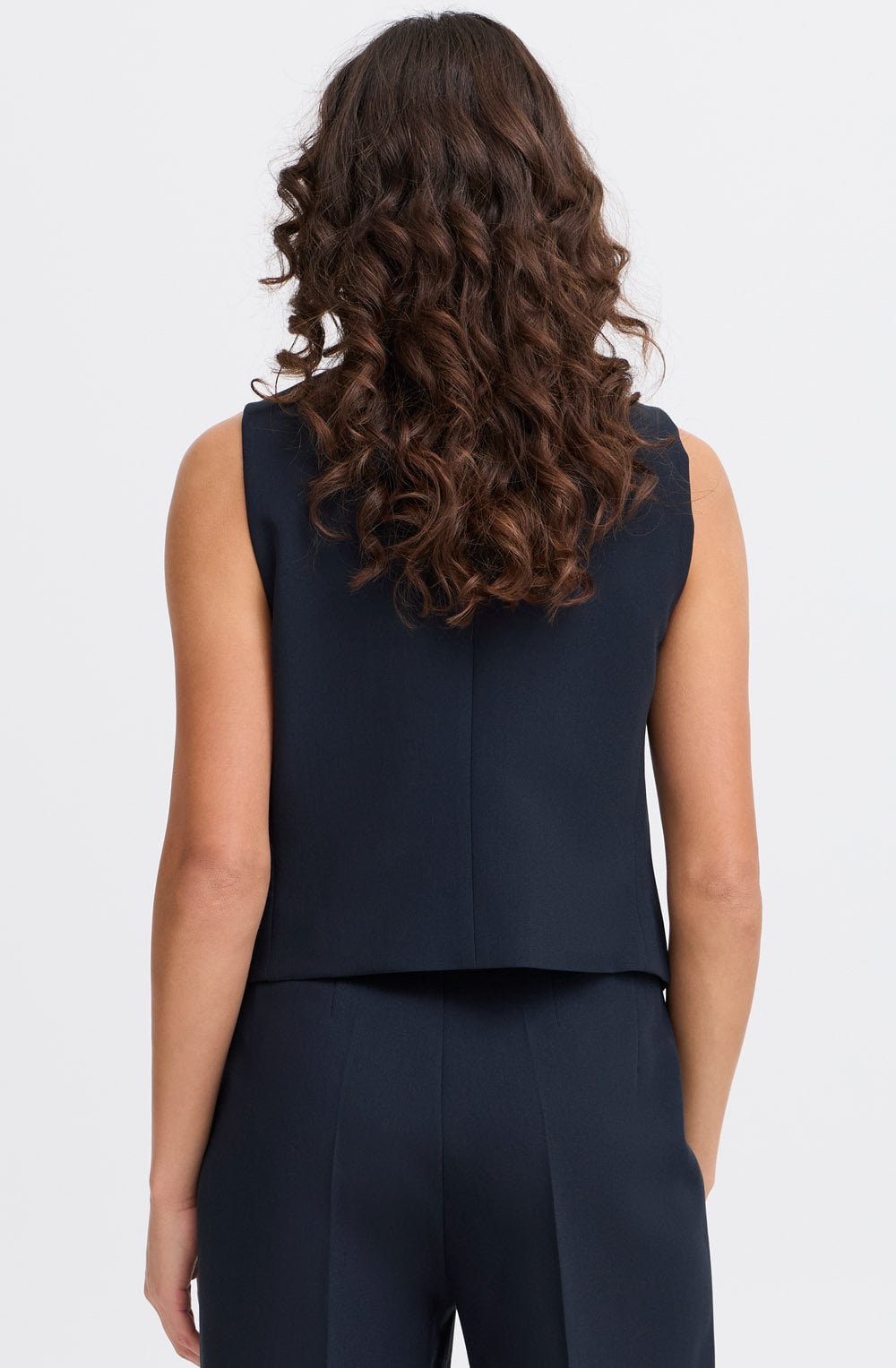 Dark Peacoat Shaped Waistcoat