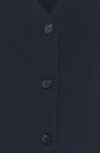 Dark Peacoat Shaped Waistcoat
