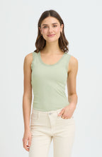Desert Sage Lace Trimmed Vest Top
