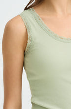 Desert Sage Lace Trimmed Vest Top