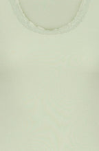 Desert Sage Lace Trimmed Vest Top
