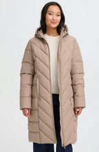Desert Taupe Maise Hooded Puffer Coat