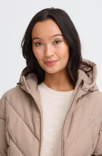 Desert Taupe Maise Hooded Puffer Coat