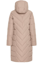Desert Taupe Maise Hooded Puffer Coat