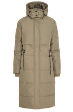 Dusty Olive Maise Drawstring Quilted Coat
