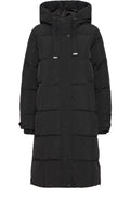 Eileen Square Quilted Black Coat