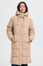 Eileen Square Quilted Desert Taupe Coat