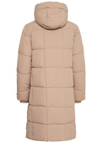 Eileen Square Quilted Desert Taupe Coat