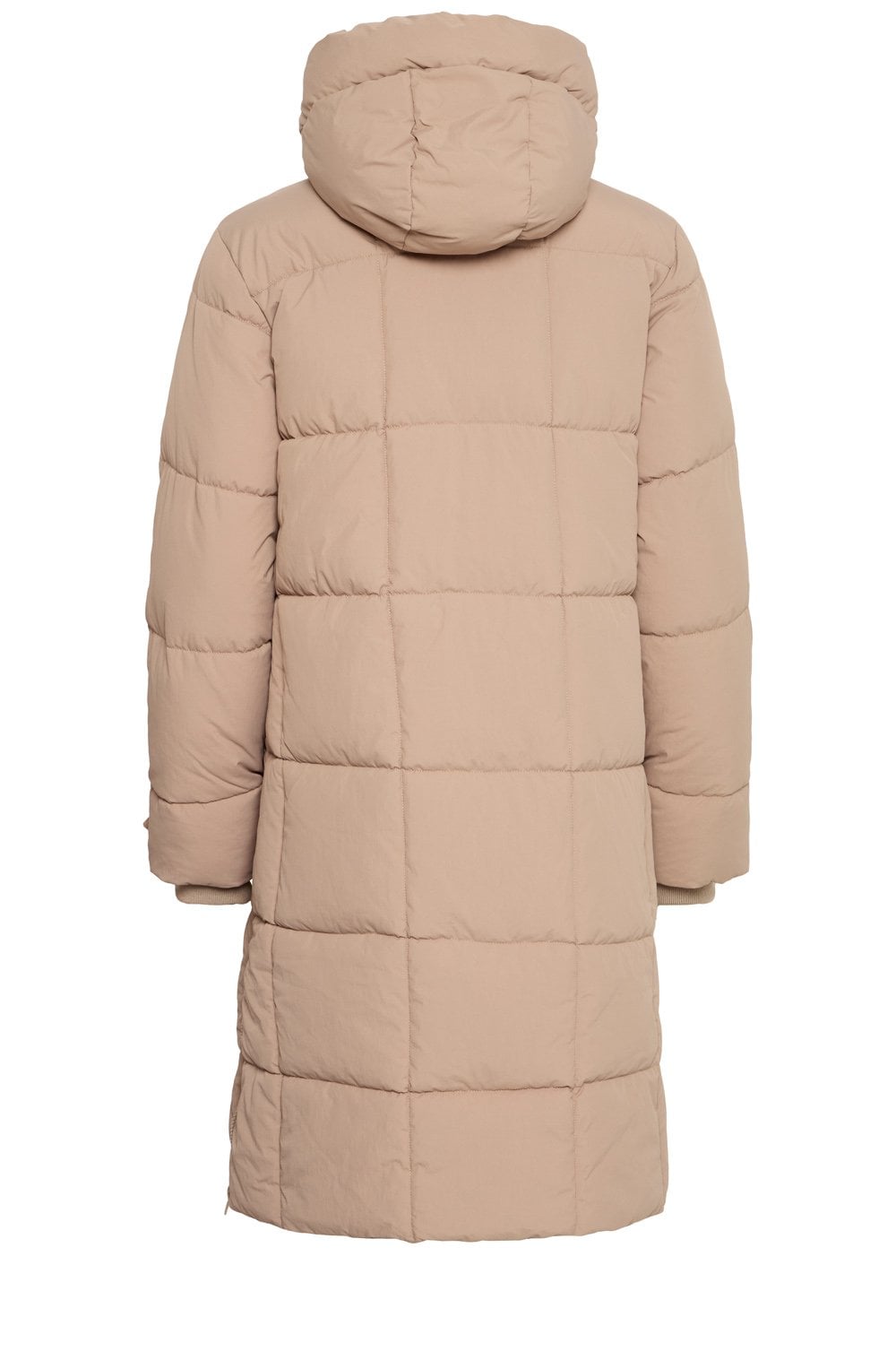 Eileen Square Quilted Desert Taupe Coat