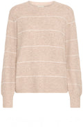 Feather Gray Knitted Stripe Jumper