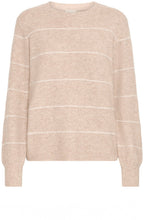 Feather Gray Knitted Stripe Jumper