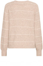 Feather Gray Knitted Stripe Jumper