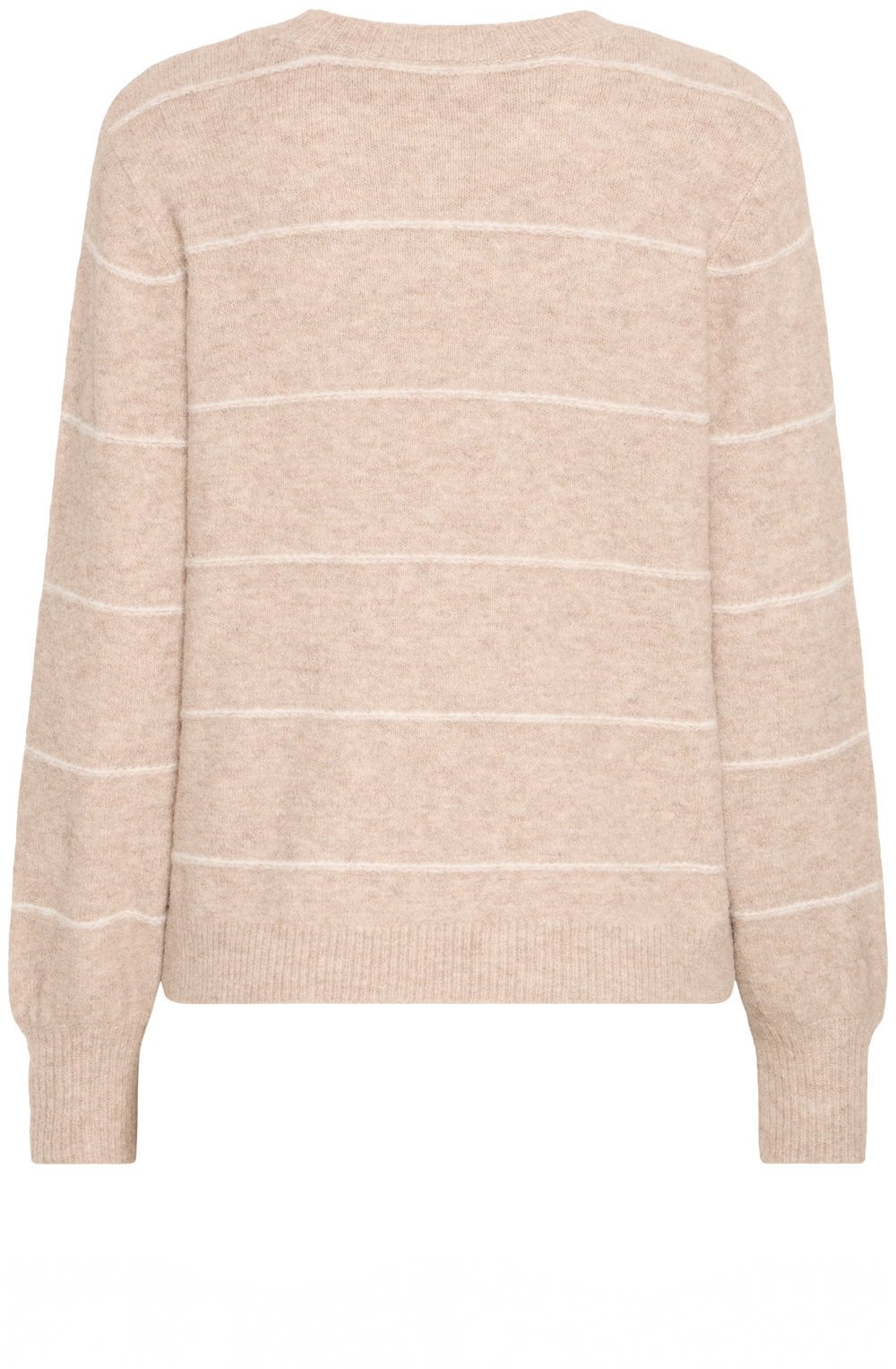 Feather Gray Knitted Stripe Jumper
