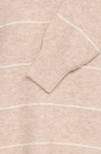 Feather Gray Knitted Stripe Jumper