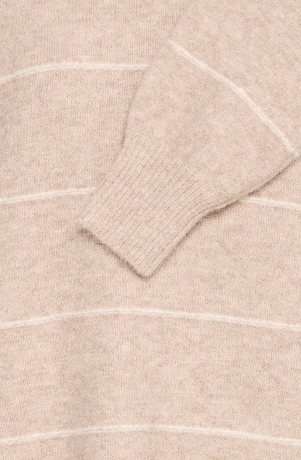 Feather Gray Knitted Stripe Jumper