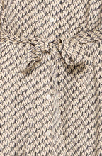 Feather Grey Silky Patterned Shirt Dress