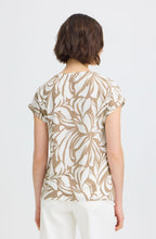 Floral Reverie Brown Silk Touch Jersey Top