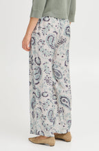 Frosty Green All Over Print Wide Leg Trousers