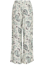 Frosty Green All Over Print Wide Leg Trousers