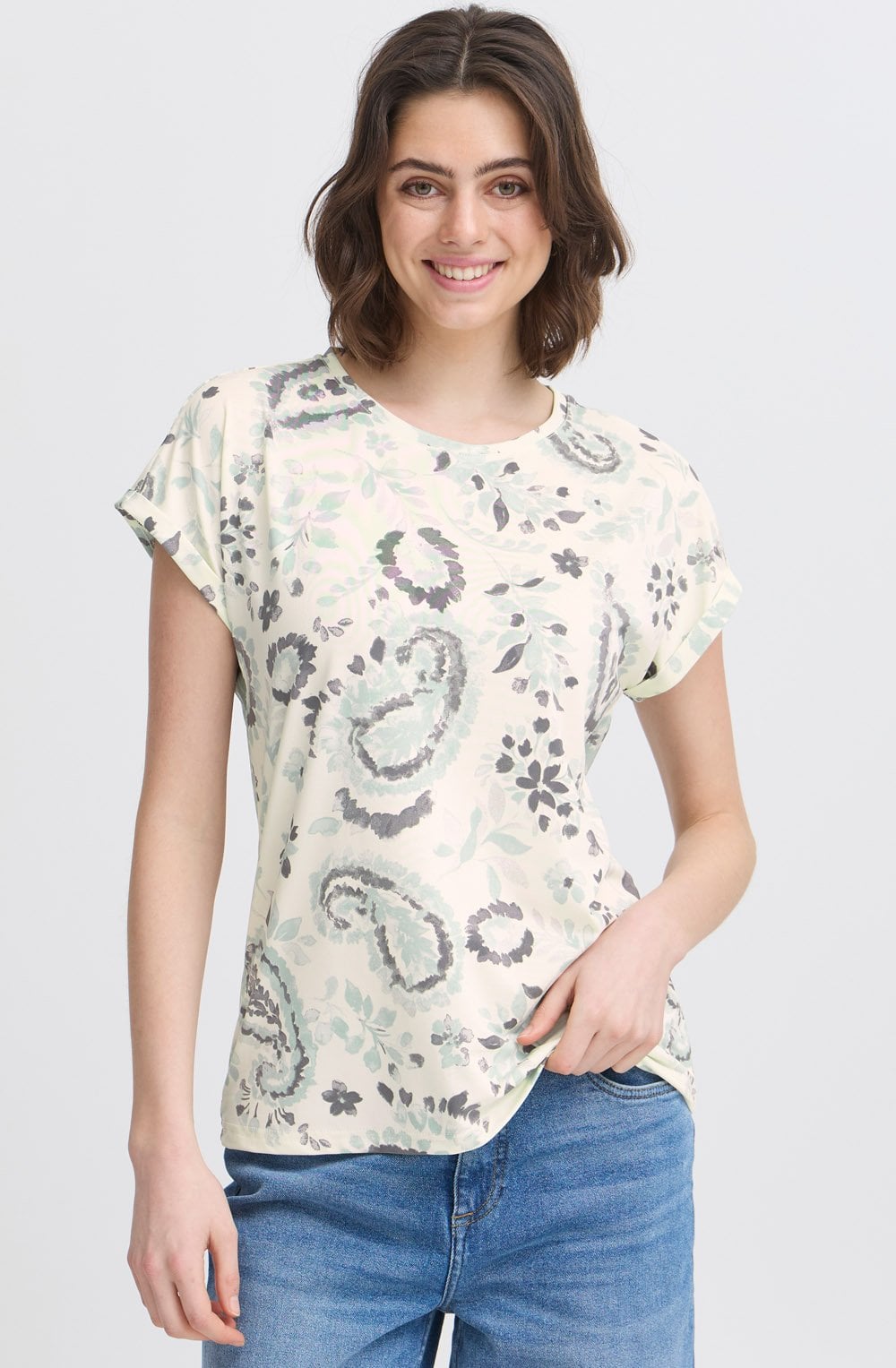 Frosty Green Silk Touch Jersey T Shirt
