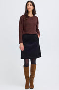 Fudge Melange Textured Jumper