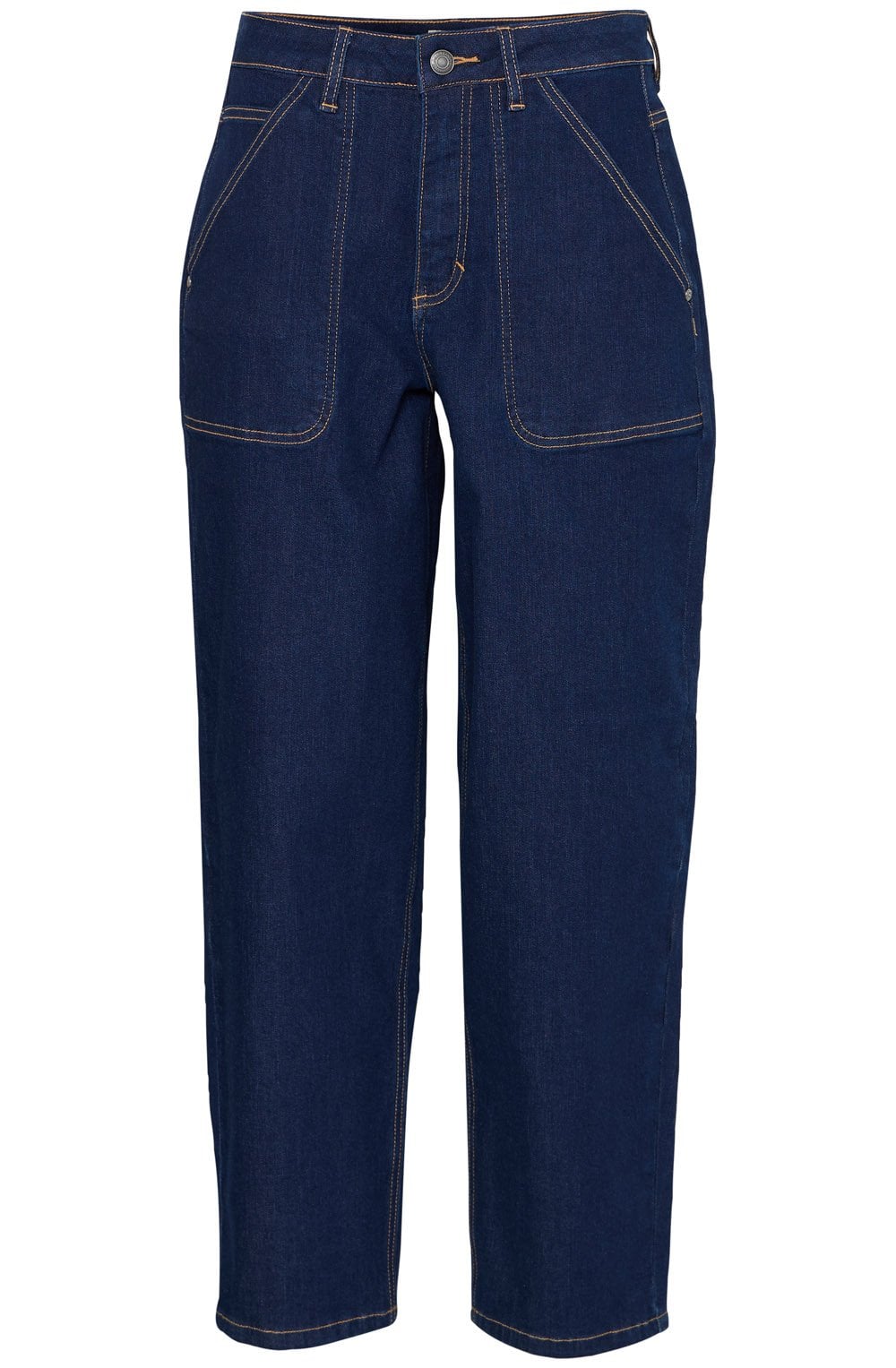 Indigo Denim Relaxed Jeans