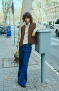 Kangaroo Striped Oversized Blouse