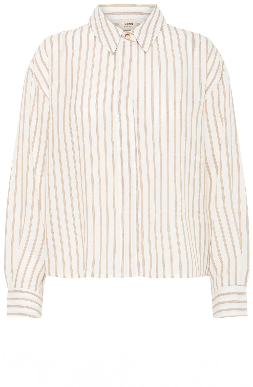 Kangaroo Striped Oversized Blouse