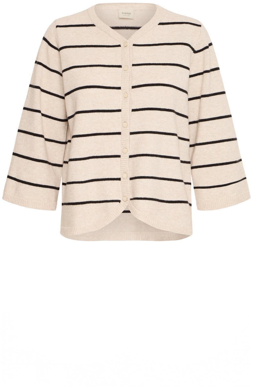 Limestone Stripe Knit Cardigan