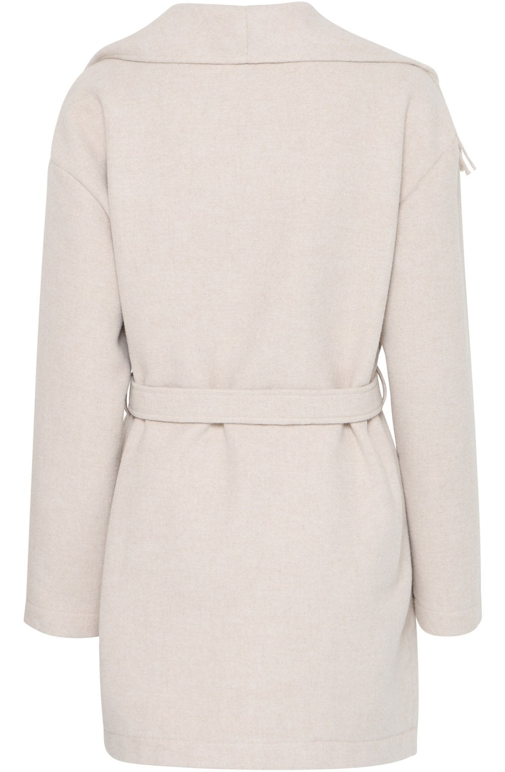 Limestone Tasselled Wrap Around Jacket