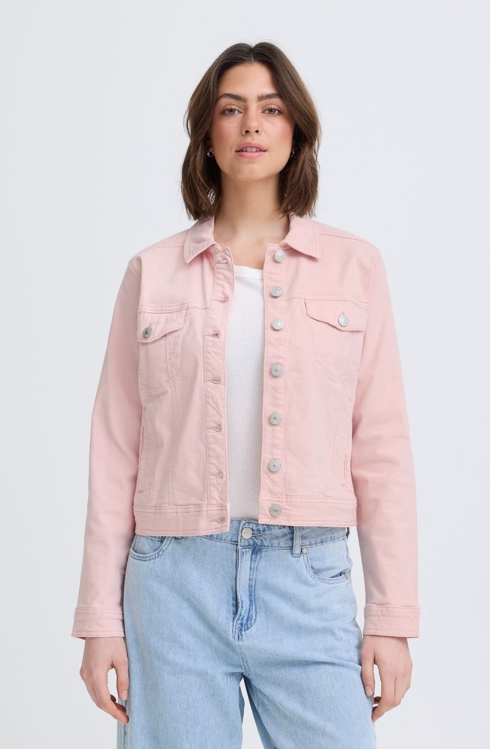 Lotus Pink Denim Jacket