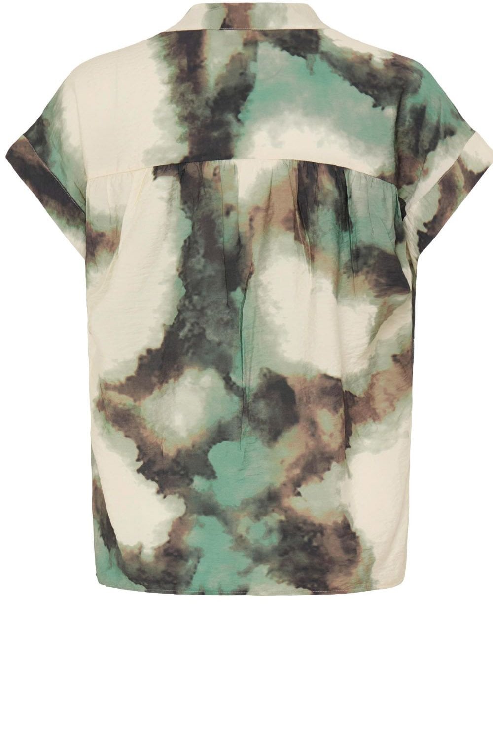 Marble Creme De Menthe Silk Touch Blouse