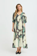 Marble Creme De Menthe Silk Touch Maxi Dress