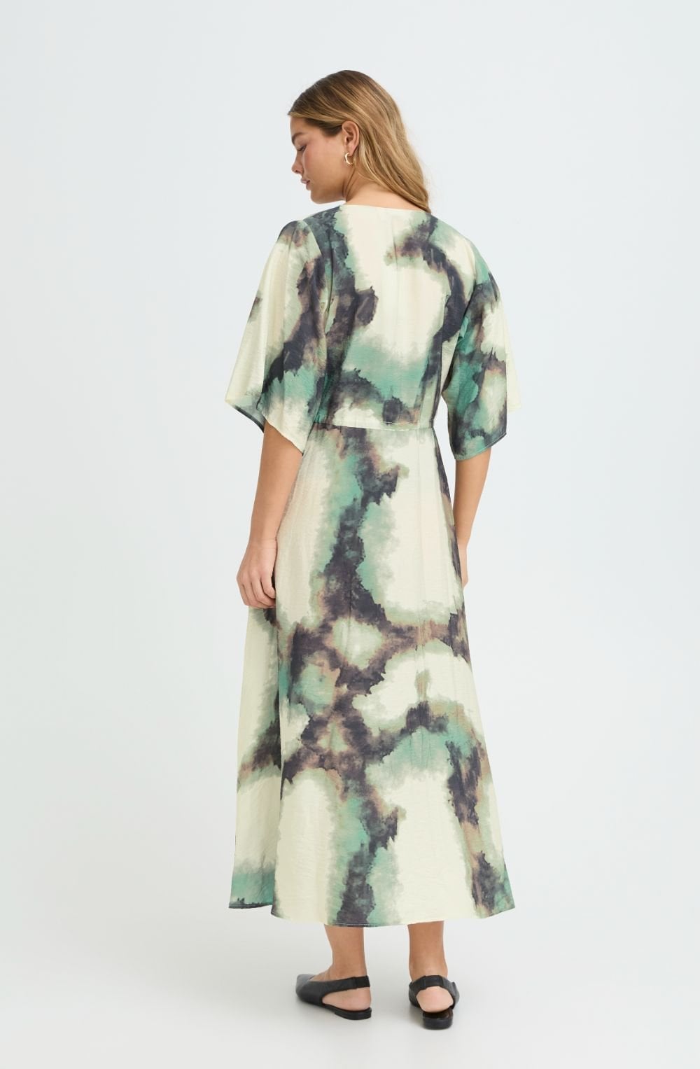 Marble Creme De Menthe Silk Touch Maxi Dress